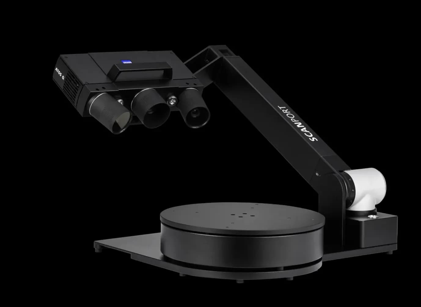 3D scanner with a rotating platform, converting a physical jewellery piece into a 3D model