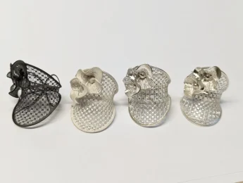 Print to White Gold cast Transform your jewelry designs from concept to reality with our advanced 3D printing and casting services - see the complete manufacturing journey from digital prototype to finished gold piece.